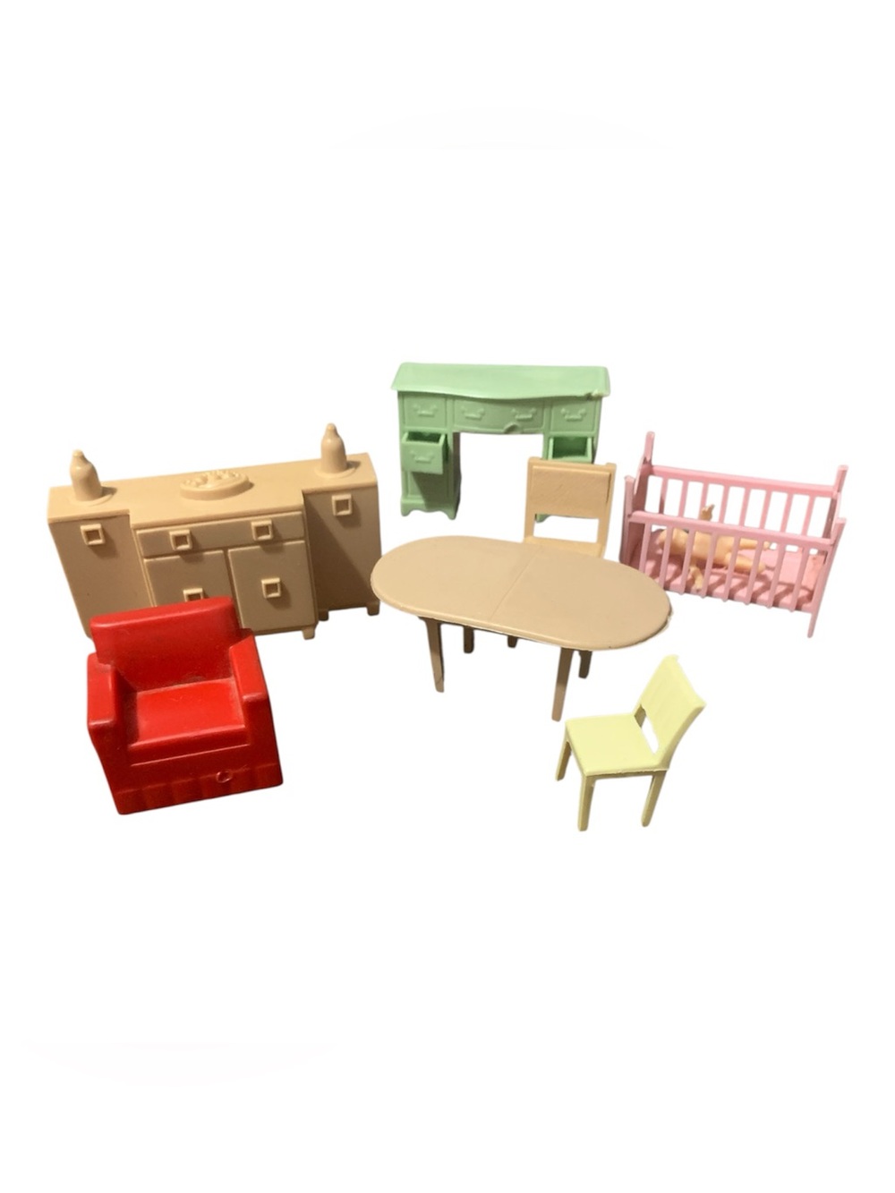 Vintage Minature Dollhouse Furniture from the 1960’s Era